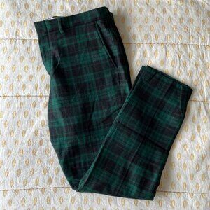 J.Crew Bowery 35x32 Slim Wool Plaid Pants